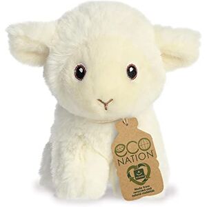 Aurora , 35073, Eco Nation Mini Agneau, 13cm, Peluche, Blanc - Publicité