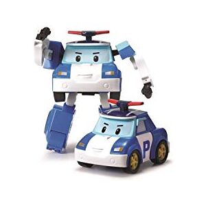 Robocar Poli Véhicule Robot Transformable Poli 10 cm Se transforme en Robot ou en Voiture de Police, Jouet pour Enfants de 3,4,5,6,7,8 3 Ans - Publicité