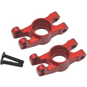 2 pièces 1:14 tasse arrière en alliage d'aluminium 1/14 RC pièces de rechange de voiture raccords métalliques mise à niveau en métal pour véhicule de, Rouge - Publicité