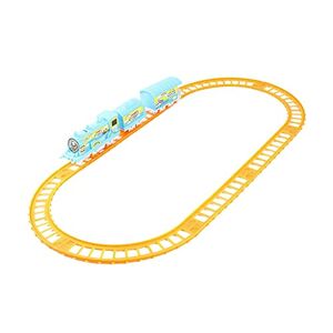 Sharplace Jouets de Voie de Train électrique Jouet de Transport Voies ferrées Jouets pour Enfants Cadeaux d'anniversaire, Vert - Publicité