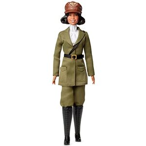 Barbie Signature Femmes d’Exception Poupée Bessie Coleman, Tenue d’aviatrice, Emballage prêt à Exposer, à Collectionner, Jouet Enfant, Dès 3 Ans, HJX36 - Publicité