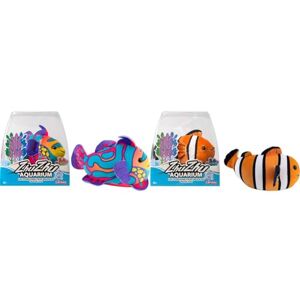 Lansay ZHU ZHU Aquarium Lot de 2 Poissons : 1 Sébastien Le Poisson Mandarin + 1 Moon Le Poisson Clown Mini Univers Animal Interactif Dès 4 Ans - Publicité