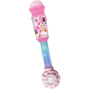 Lexibook Barbie, Microphone Enfant, Jeu Musical, Haut-Parleur intégré, Effets Lumineux, Prise Aux-in, Rose, MIC90BB, Moyen - Publicité