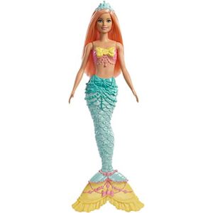 Barbie Dreamtopia poupée Sirène avec Une Queue Arc-en-Ciel et des Cheveux Corail, Jouet pour Enfant, FXT11 - Publicité