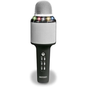 Bontempi - StarSync Microphone sans Fil avec Haut-Parleur et Effets Lumineux pour Un karaoké sans limites, 65x215x65 mm, 48 5010, Multicolore - Publicité