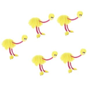 Toyvian 5 Pièces Marionnette D'autruche Faire Semblant De Jouer Aux Marionnettes Figurine d'animaux Drôles Mignons Marionnettes Marionnettes Animaux Adultes Zirtek Pin Poilu Enfant Poupée - Publicité