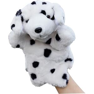 Dorccsi Marionnettes à Main Animaux Marionnettes à Main en Peluche Mignonnes et réalistes pour Adultes Enfants Marionnettes à Main Animaux pour la Maison Jardin d'enfants Conte, Chien tacheté - Publicité