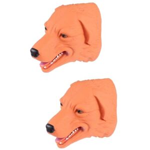 TOYANDONA 2 Pièces d'animaux Doux Marionnettes À pour Animaux Marionnettes À Main pour Enfants Marionnette pour Chien Jouet Chiot Marionnette pour Enfants Jouets De Jeu De Rôle - Publicité