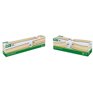 Brio 33341 Rails Droits Longs 216 mm & World 33342 Grands Rails Courbes 170 mm - Publicité