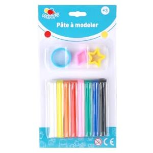 FLYPOP'S Pack de 8 Bâtons de Pâte À Modeler Loisir Créatif 030731 Multicolore Jouet Enfant Modelage Créativité Activités Manuelles Accessoires À Partir de 2 Ans - Publicité