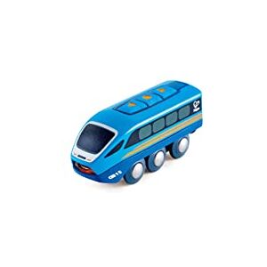 Hape Jouet  Locomotive Télécommandée pour Circuit Train Bois Petit train Bleu contrôlable sur Smartphone Jeu pour Enfant dès 3 ans Compatible avec Marques Traditionnelles - Publicité