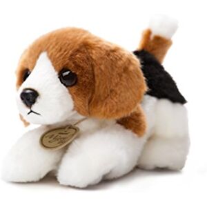 Aurora , 60523, MiYoni Tots Beagle, 20cm, Peluche, Blanc et Marron - Publicité