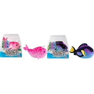 Lansay ZHU ZHU Aquarium Lot de 2 Poissons : 1 Merlin Le Poisson Chirurgien + 1 Coral Le narval Mini Univers Animal Interactif Dès 4 Ans - Publicité