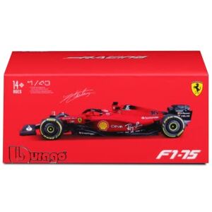 Bburago Formula 1 Ferrari F1-75 (2022) with Helmet Leclerc 1:43 Scale Die-Cast Collectible Race Car - Publicité