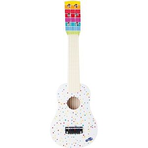 Small Foot 10382 Guitare "Sound", instrument de musique pour petits musiciens, conception colorée, Blanche - Publicité