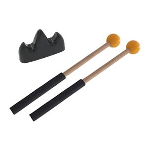 F Fityle 2 pièces baguettes de percussion en bois 8,7 pouces baguettes de percussion pour l'éducation musicale, JAUNE - Publicité