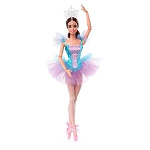 Barbie Poupée Mannequin Signature Danseuse Étoile Brune (30,5 cm) avec Corps articulé, Costume de Ballerine, Tutu, Pointes et diadème, Jouet Enfant, Dès 6 Ans, HCB87 - Publicité