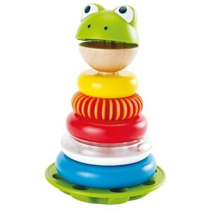 Hape Anneaux à Empiler Grenouille pour Bébé Jouet en Bois Enfant 12 mois et plus Anneaux Multicolores Éveil Educatif pour Enfant Apprend à Compter, les Couleurs & les Sons Fille & Garçon - Publicité