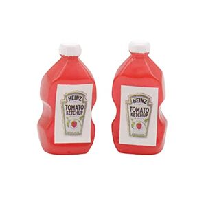 Austinstore Lot de 2 sauces miniatures en résine pour maison de poupée Ketchup Pour décoration de cuisine 2 pièces B - Publicité