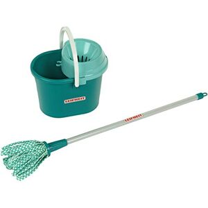 Pack Flat Mop : Balai Plat avec Seau Essoreur 360� + Lot de 4 Vadrouilles