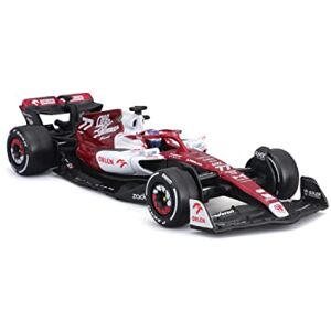 Bburago Foarula 1 Alfa Romeo F1 Team ORLEN C42 (2022) with Helmet BOTTAS 1:43 Scale Die-Cast Collectible Race Car - Publicité