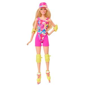 Barbie Le Film Poupée Mannequin Patineuse en Tenue De Patinage avec Justaucorps, Cycliste Et Rollers, Accessoires Vert Fluo Inclus, À Collectionner, Jouet Enfant, A Partir De 3 Ans, HRB04 - Publicité