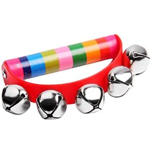 Liummrcy Tambourine Handbell Instrument de Musique Rythme Shaking Small Jingle Bell Tout Tool bébé Enfant - Publicité