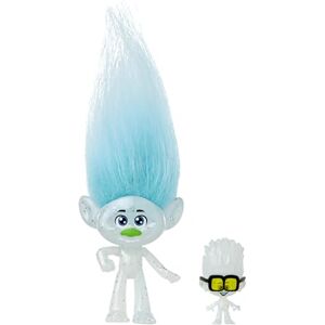 Mattel Trolls 3, Figurine Guy Diamant Aux Cheveux Éclatants, 5 Articulations, Avec Mini-Figurine Petit Diamant Incluse, À Collectionner, Jouet Enfant, A Partir De 3 Ans, HNF09 - Publicité