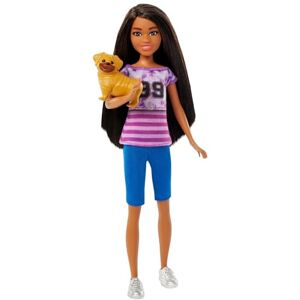 Barbie Poupée Ligaya and Stacie to The Rescue avec Chien, Jouets issus du Film and Stacie to The Rescue, poupée aux Cheveux Noirs, HRM06 - Publicité