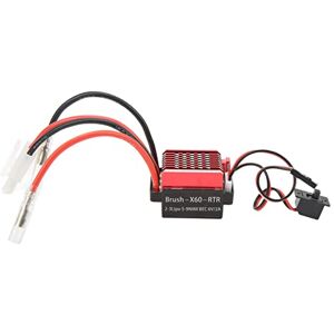 Mrisata Rc 60a Brushed Esc Rc Car 60a Brushed Esc Rc Contrôleur de Vitesse électrique 60a Esc Rc 60a Brushed Esc 6v 2a Contrôleur de Vitesse électrique Forfor Hsp pour Redcat 1/10 Rc Cars - Publicité