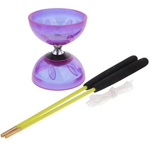 kowaku Diabolo Set Jeu de Cirque Traditionnel Jonglerie Diabolo Toys Clown, Violet,5 cm - Publicité