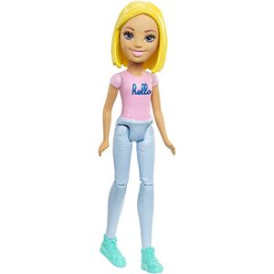 Barbie FHV73 On-The-Go (blonde avec T-shirt Hello rose) - Publicité