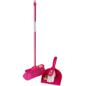 klein Barbie Classic Garniture "Classic" de balais I Balai pour enfants, balayette et pelle en look Barbie I Dimensions : 62 cm x 17 cm x 62 cm I Jouet pour enfants à partir de trois ans - Publicité