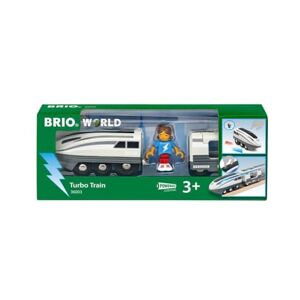 Brio World Locomotive à Piles Super Rapide Train électrique pour Circuit de Train en Bois avec Connexion aimantée Jouet pour garçons et Filles à partir de 3 Ans 36003 - Publicité