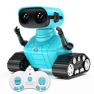 AONGAN Robot RC Jouets rechargeables pour enfants dansants, chantants, musique à DEL, cadeau d'anniversaire pour garçons et filles âgés de 3 à 9 ans (bleu) - Publicité