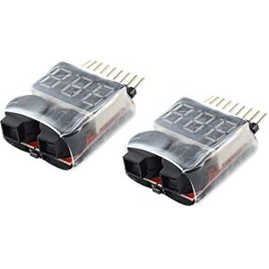 Luejnbogty Affichage de Tension RC Batterie Alarme Basse Buzzer 1S-8S Compteur Testeur Lipo Batterie Moniteur pour RC Voiture Drone HéLicoptèRe - Publicité