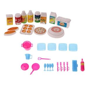 SGerste Accessoires de cuisine miniatures pour poupée Barbie, Plastique, Multicolore - Publicité
