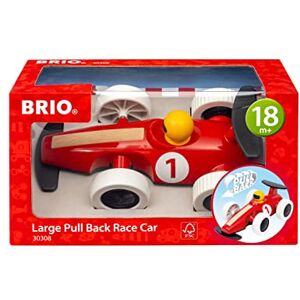 Brio Grande Voiture de Course à rétrofriction Jouet d'éveil Premier Age Stimule la motricité Système à rétrofriction Facile à Faire fonctionner Dès 18 Mois 30308 - Publicité