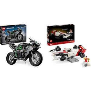 Lego Technic La Moto Kawasaki Ninja H2R, Jouet de Construction pour Enfants, Set à Collectionner & Icons McLaren MP4/4 et Ayrton Senna, Set de Construction pour Adultes, avec Une Minifigurine - Publicité