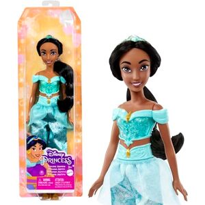 Mattel Princesses Disney Poupée Jasmine articulée avec tenue scintillante et accessoires dont chaussures et diadème, Jouet Enfant, Dès 3 ans, HLW12 - Publicité