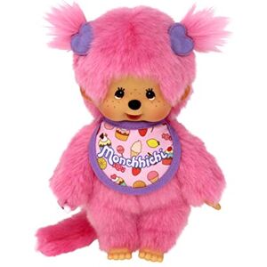 Bandai Monchhichi Peluche Monchhichi Frozen Fruits Peluche iconique des années 80 Peluche rose toute douce 20 cm pour enfants et adultes SE23388 - Publicité