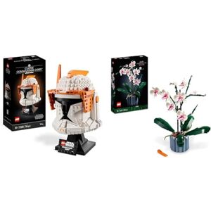 Lego 75350 Star Wars Le Casque du Commandant Clone Cody, Maquette pour Adultes à Construire & 10311 Icons L’Orchidée Plantes avec Fleurs Artificielles d'Intérieur - Publicité