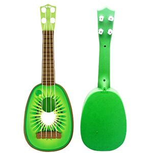 Maseaxi Ukulélé pour Enfants Mini Guitare Fruits Jouet éducatif d'apprentissage précoce pour garçons et Filles, 4 Formes Fruits - Publicité