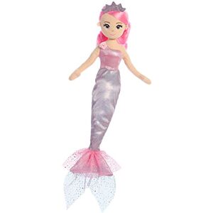 Aurora , 33250, Sea Shimmer Princess Lavender Sirène, 46 cm Peluche, Rose et Argenté - Publicité