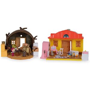 Simba Masha et Michka Coffret Hutte de Michka et Maison de Masha 2 Playsets Figurines et Accessoires Dès 3 Ans 109301044 - Publicité