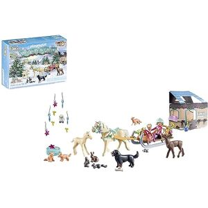 Playmobil 71345 Calendrier de l'Avent Équestre Horses of Waterfall La magie de Noël 24 surprises à découvrir pour attendre Noël jouet avec décor pour enfants à partir de 4 ans - Publicité