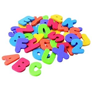 Hperu Nombres de mousse Toys, Bath Toys non toxique Lettres de mousse Nombres Alphabet Education Counting Toys for Baby 36pcs - Publicité