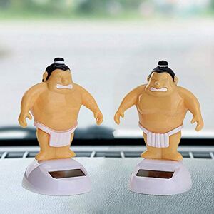 Steellwingsf Figurine de lutteur Sumo à énergie solaire pour intérieur de voiture Couleur 1# - Publicité