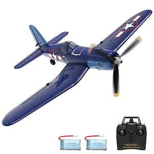 VOLANTEXRC Avion radiocommandé 4CH 2,4 GHz RC Avion RTF pour débutants, Enfants et Adultes, Avion, Jouet avec Charge USB (F4U Corsair) - Publicité