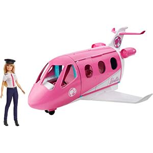 Barbie Mobilier Coffret poupée Pilote et Son Avion de Rêve, avec mobilier, rangements et Plus de 15 Accessoires, Jouet pour Enfant, GJB33 - Publicité